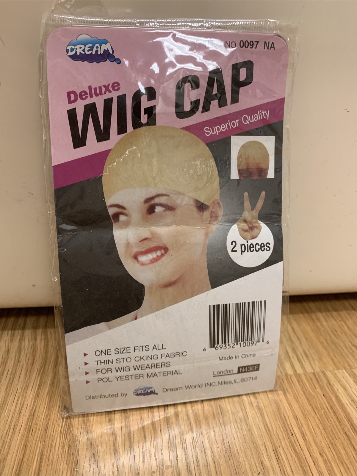 DREAM Deluxe Wig Cap 2 pc Item Number 0097 NA Natural Beige One Size Fits All