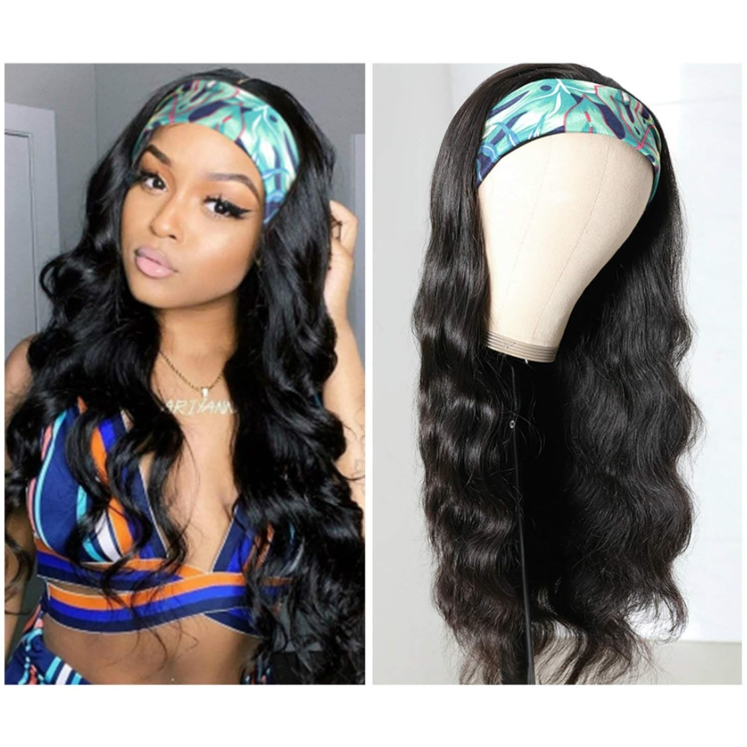 Luxury 18” Body Wave Glueless Headband Wig – Natural Look for Everyday Glamour