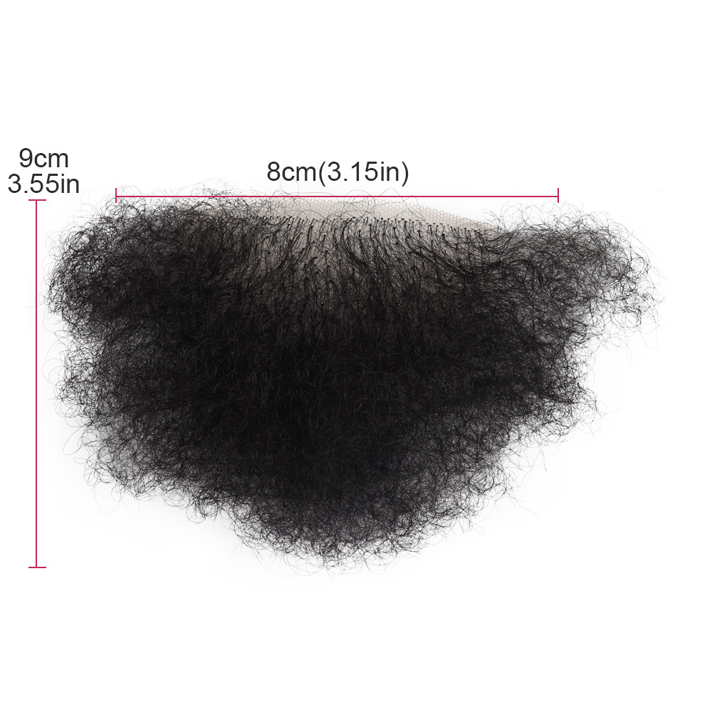US Stock Fake Pubic Hair One Piece Silicone Doll Wig High Temperature Wire Beard