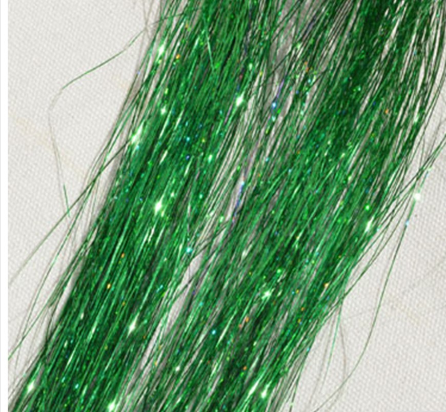 Sparkle Hair Tinsel Holographic Glitter Extensions Highlights False Hairstyling