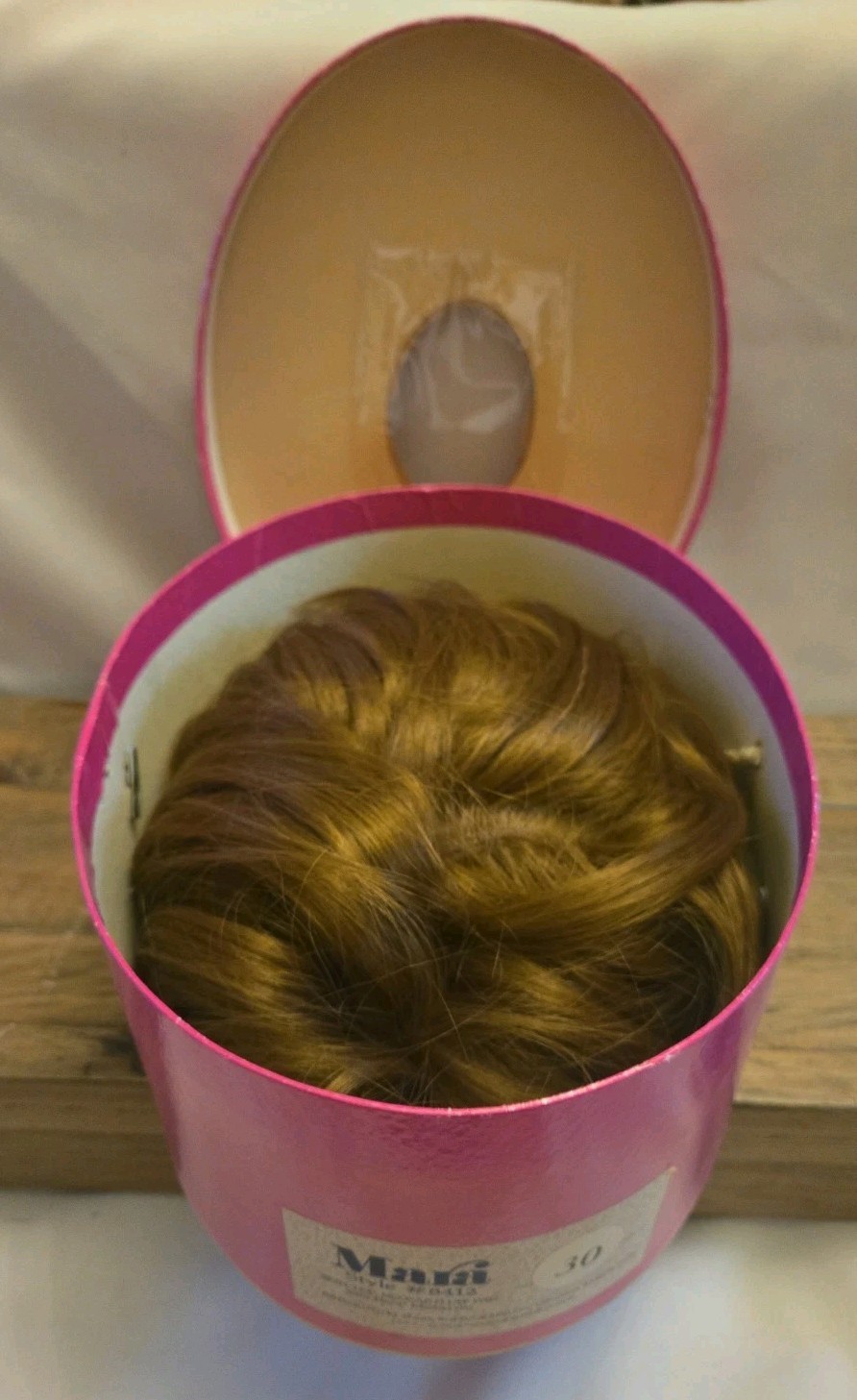 Vintage Sears A Vent-A-Lite Wig And Box With Original Paperwork