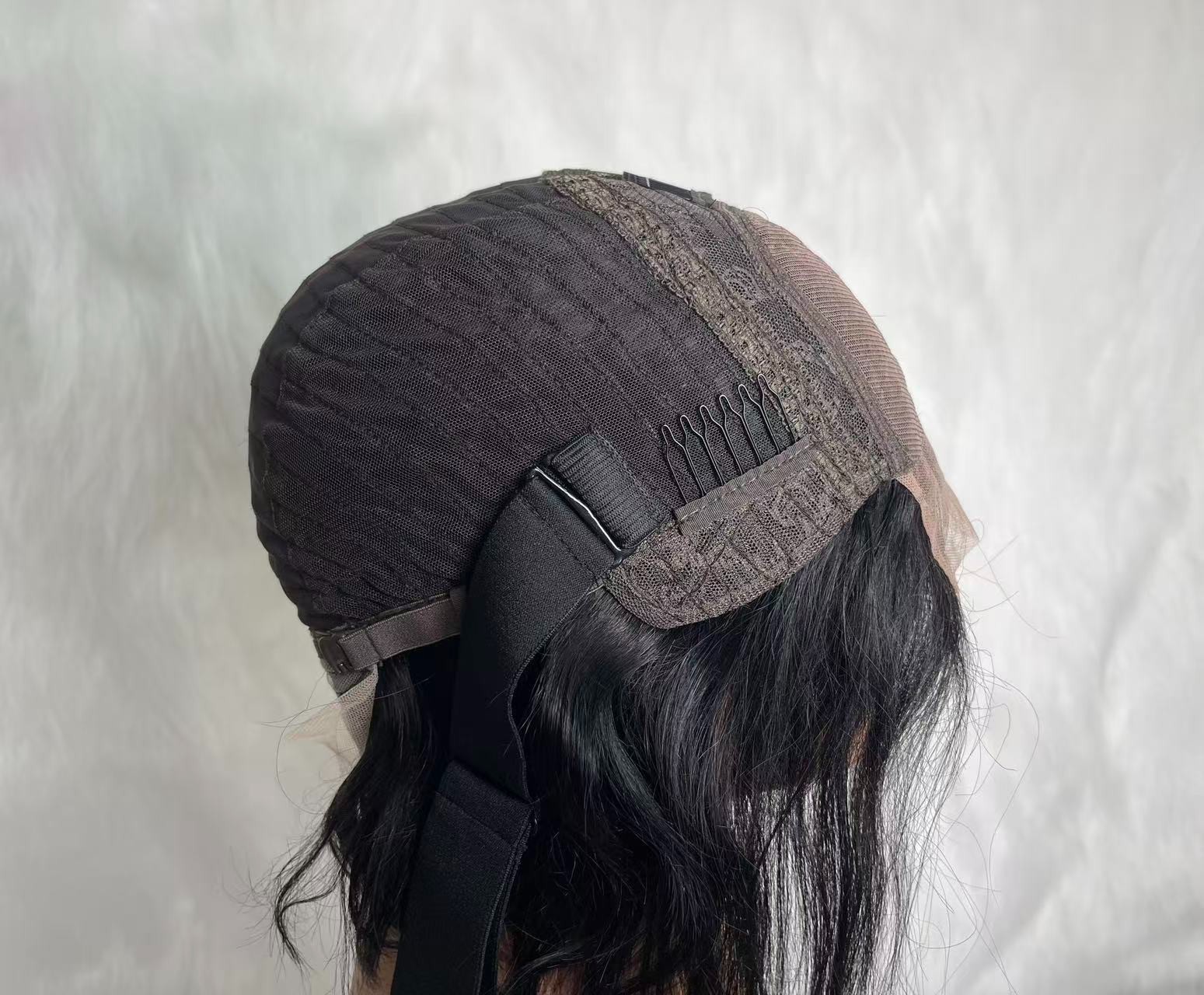 8 inch 4X4 Transparent Lace Straight Bob Wig