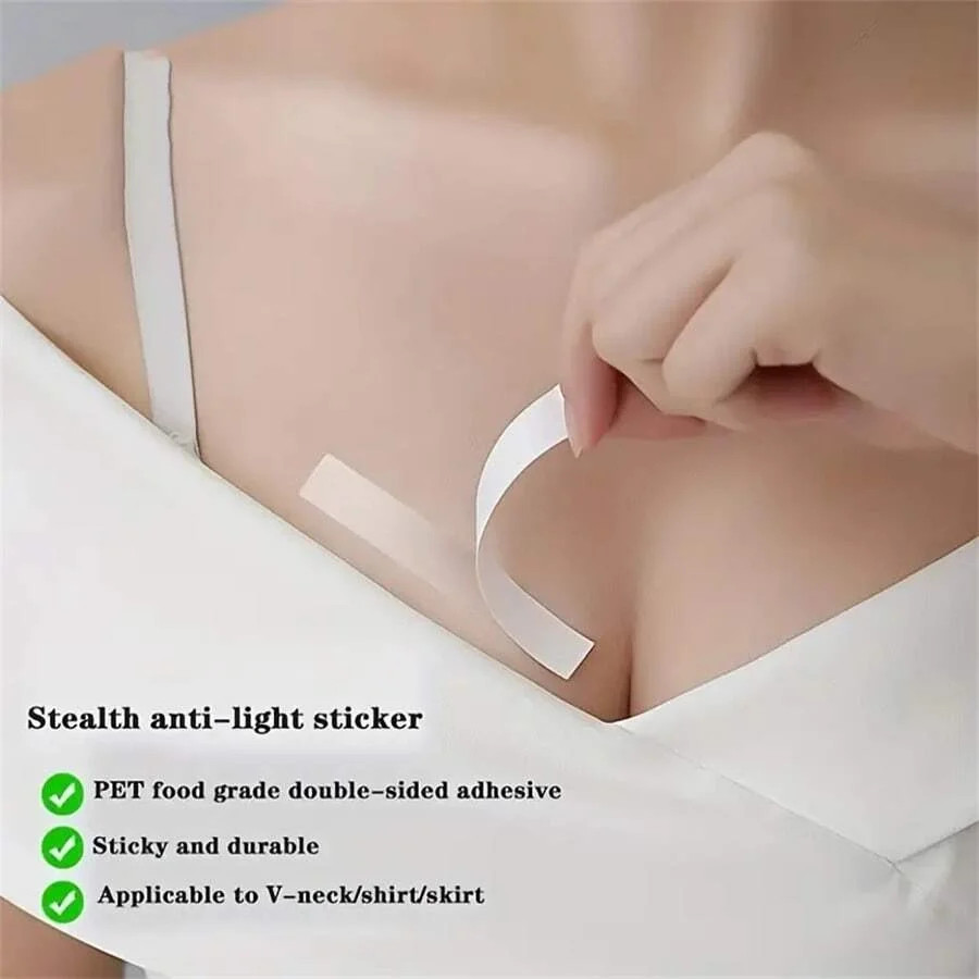 36 Pcs Womens Fashion Clear Double Sided Tape for Clothing and Body Transparent