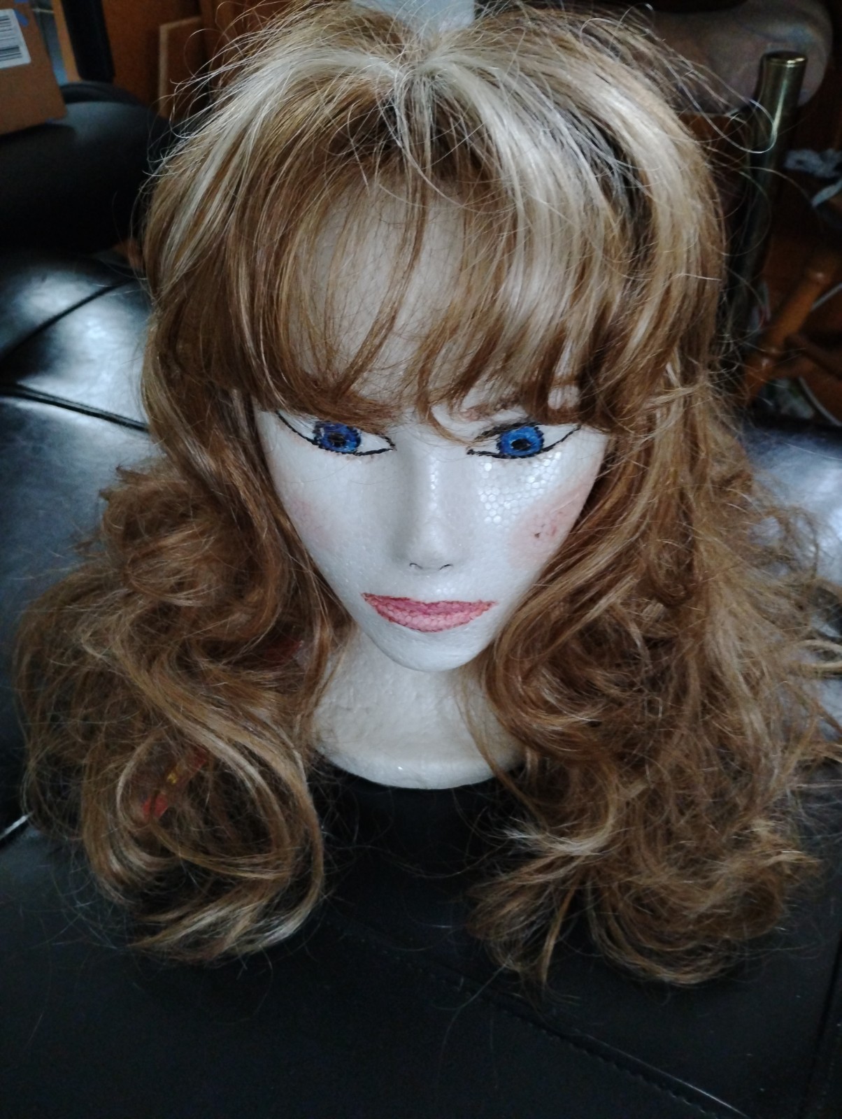 Long Synthetic Layered Frosted Wig *NWT*