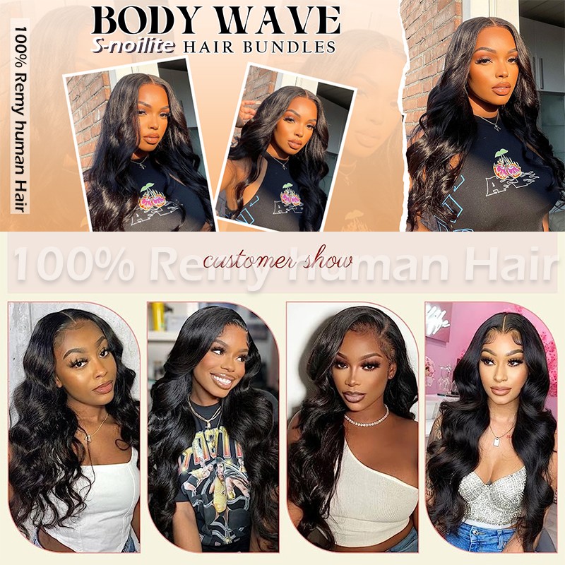 Brazilian Human Hair Extension Straight/Body/Water/Curly/Loose Deep Wave Bundles