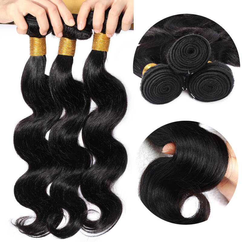 Peruvian Sew In Virgin Human Hair Extensions Weft Weave 3Bundles/300G BLONDE US
