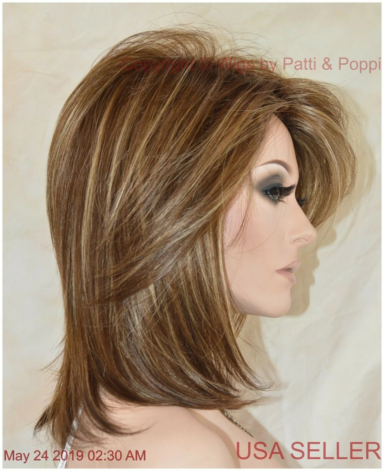 JACKSON NORIKO WIG BROWN MEDIUM LENGTH *STUNNING SEDUCTIVE *ICED MOCHA R-1