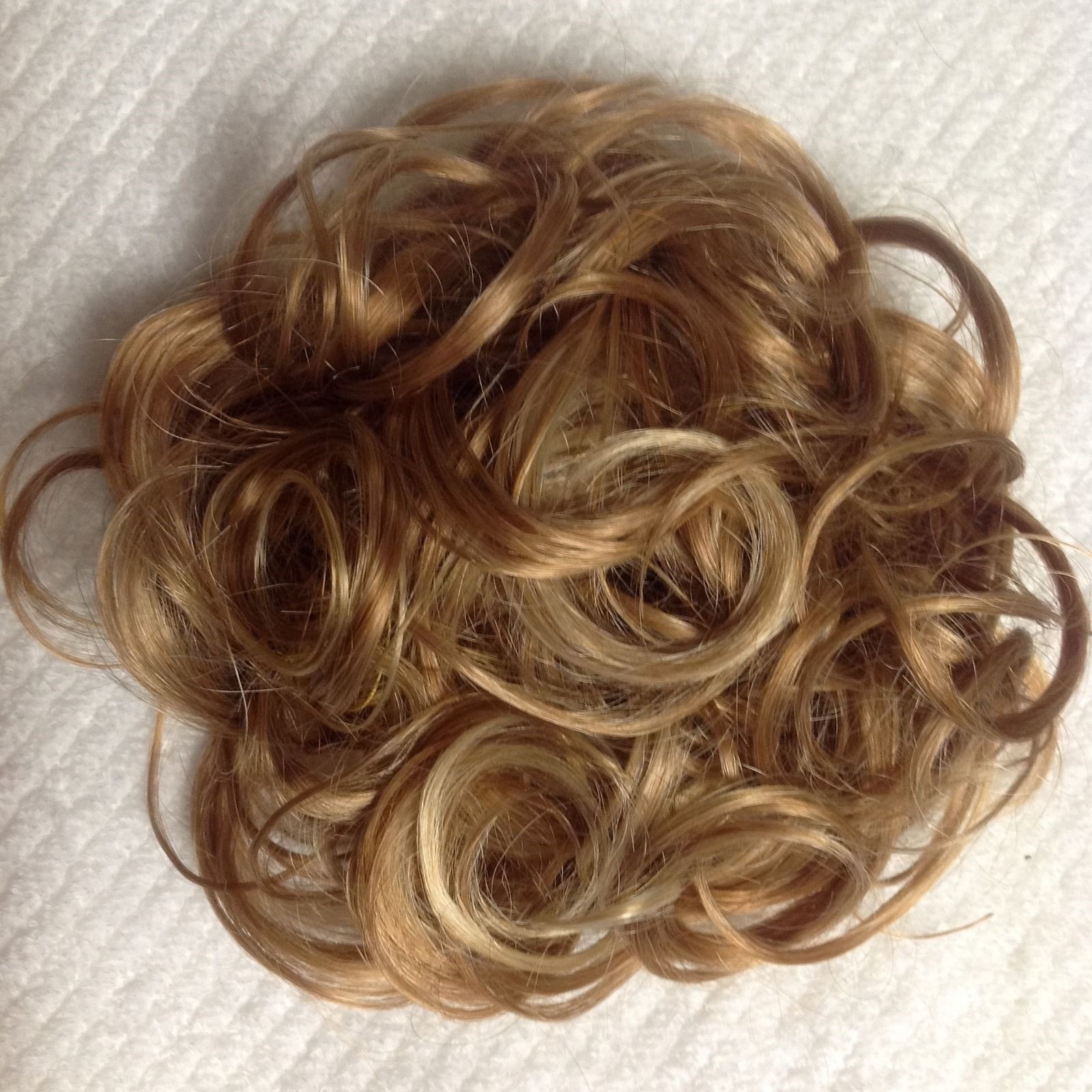 KATIE 7″ BIG CURLY SCRUNCHIE Mona Lisa BLACK BROWN RED GREY BLONDE FROST UP-DO