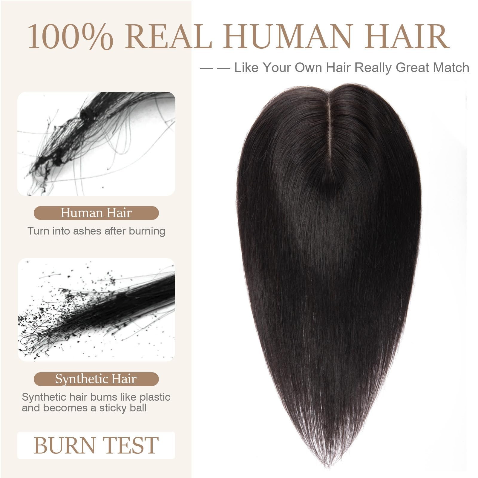 Rich Choices Hair Toppers For Women Real Human Hair No Bangs 100 Human Remy