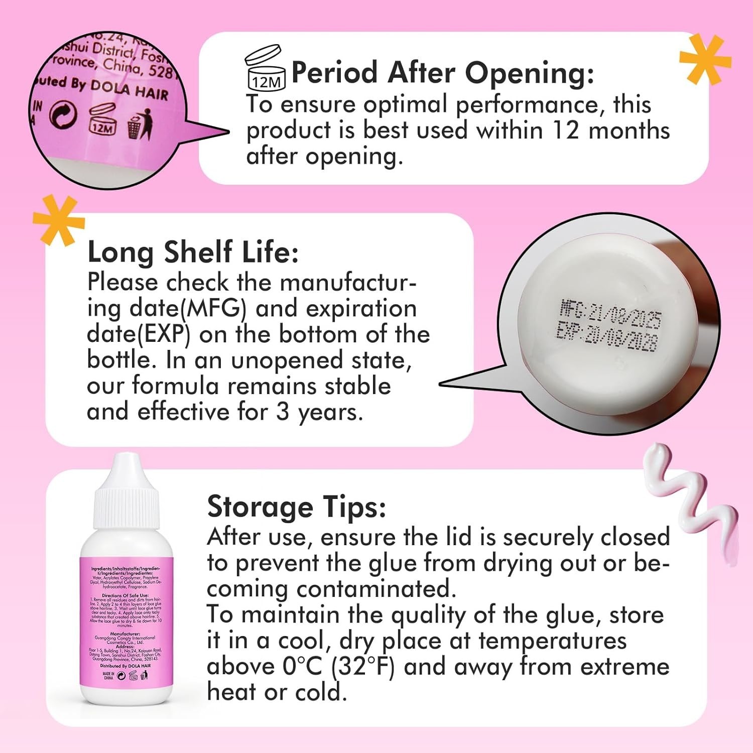 Ultra Strong 1.285 oz Lace Glue for Wig Installation – Waterproof & Long Lasting