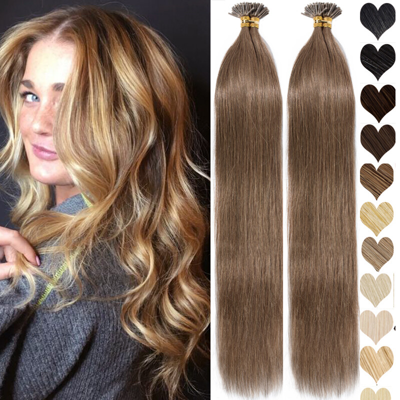I-Tip Stick 100% Remy Human Hair Extensions Pre Bonded Keratin Fusion 1G/S Thick