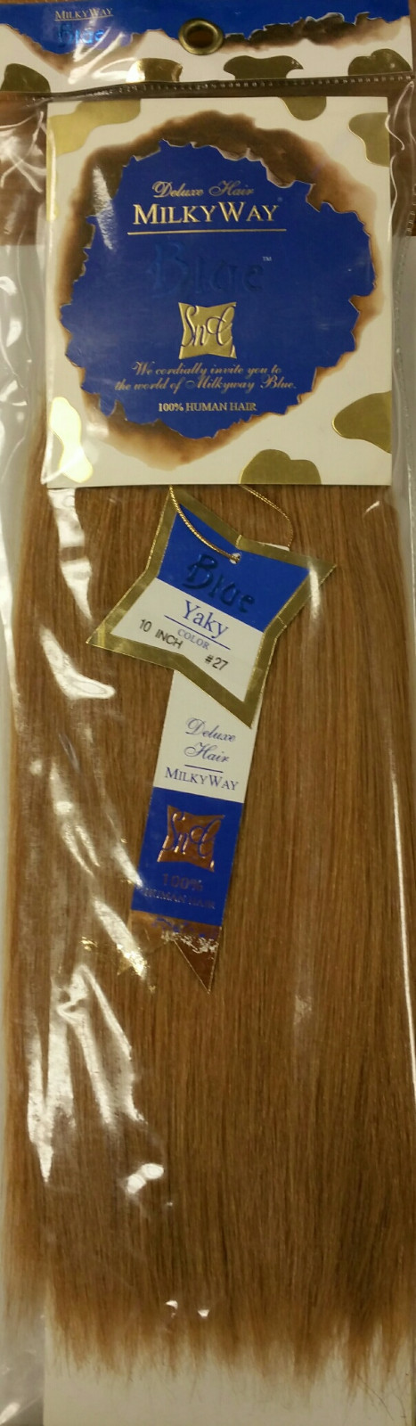 Milky Way 100% Human Hair for Weaving – BLUE DELUXE YAKY(COARSE)
