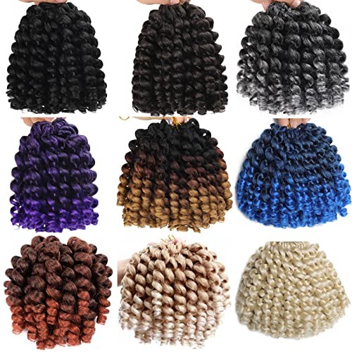 3 Packs 2X Ringlet Wand Curl Jamaican Bounce 8 inch 8 Inch (Pack of 3) T27/613