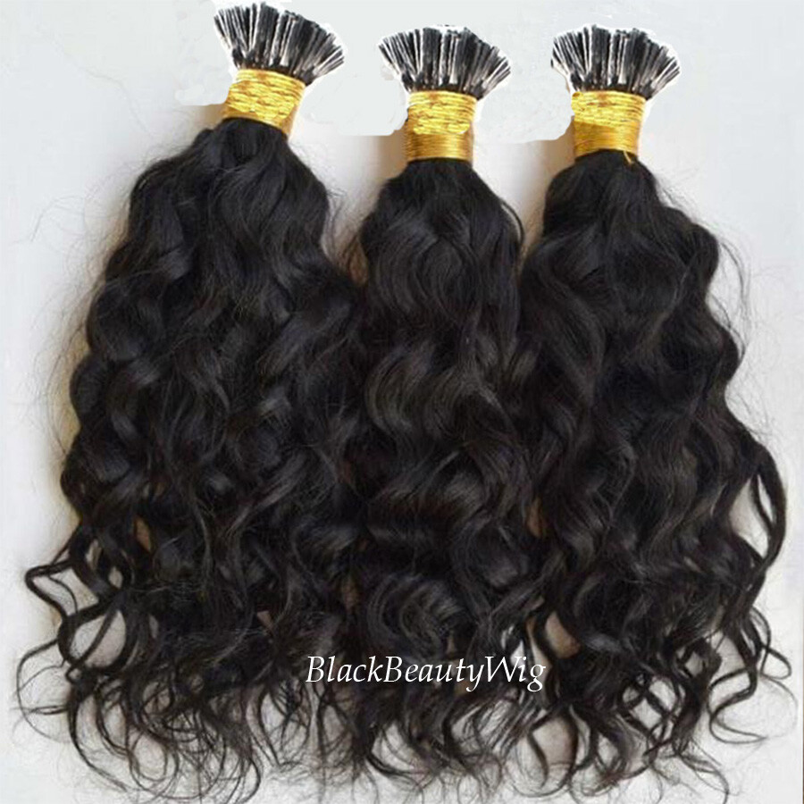 Pre Bonded I Tip Human Hair Extension Loose Wave Brazilian Stick I Tip Hair 100g