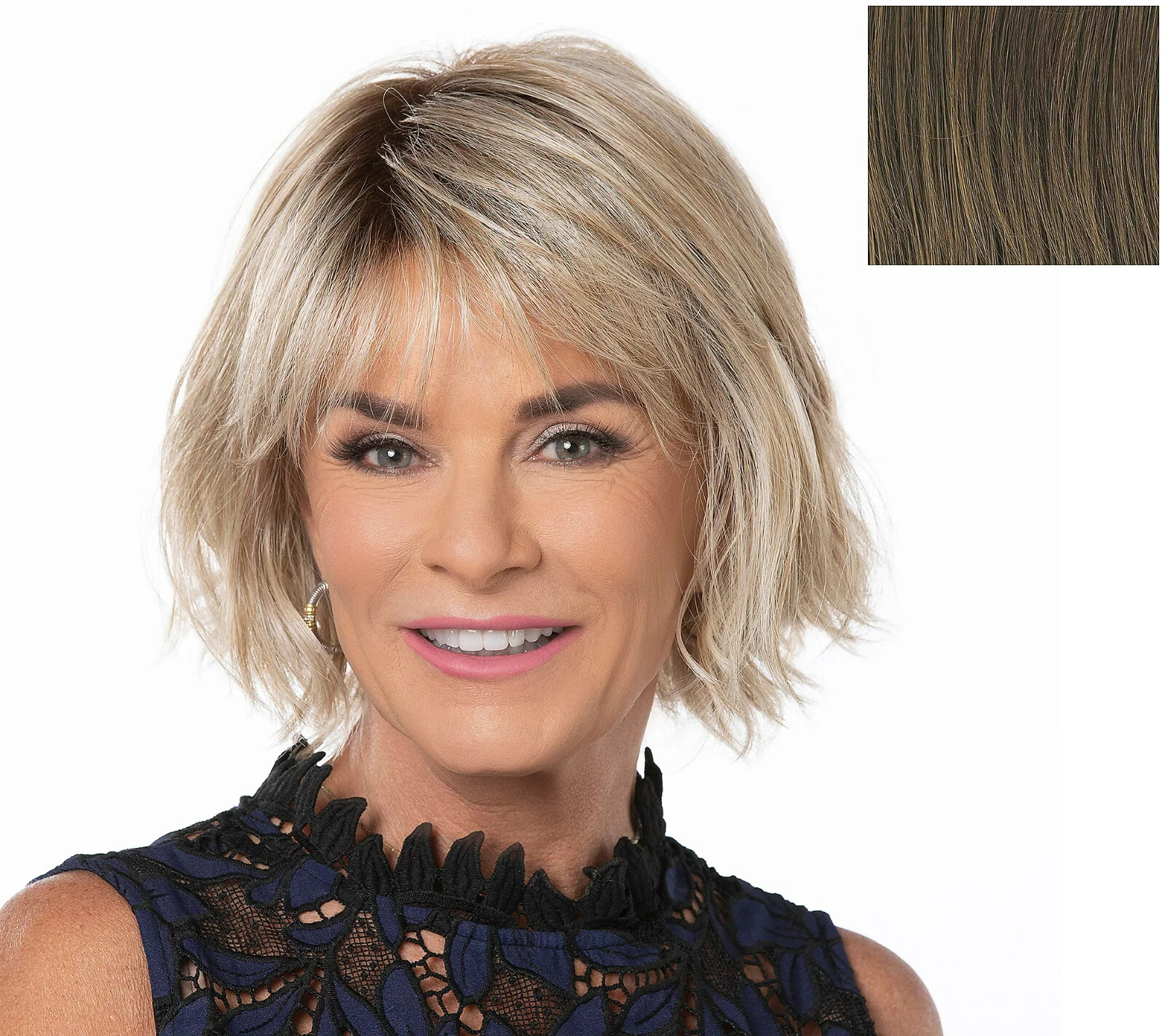 Toni Brattin Trendy Textured Wig – Light Brown – Regular Size