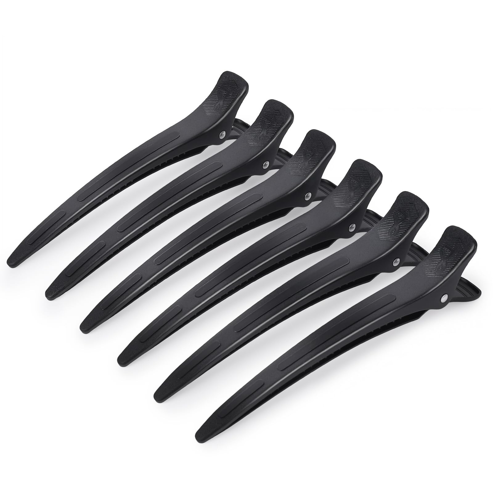 AIMIKE Extended Sectioning Hair Clips w/Built-in Silicone Band, 4.8″…