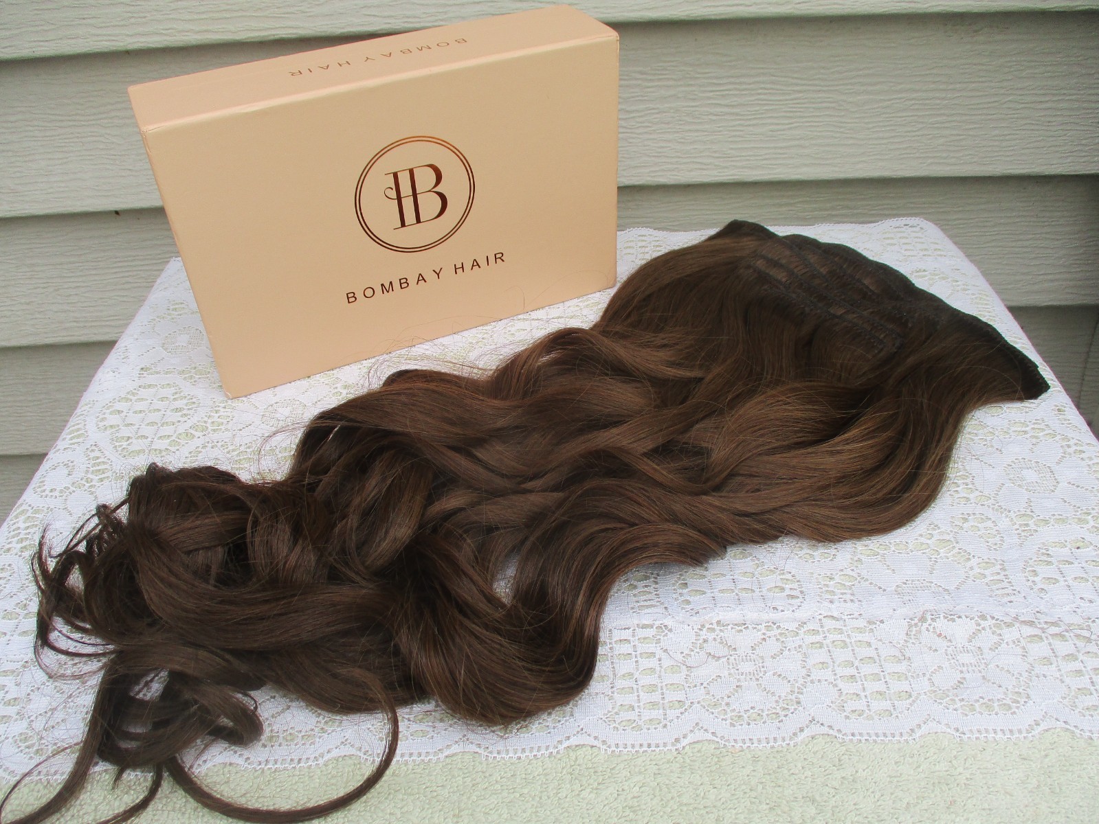 BOMBAY HAIR Clip In EXTENSIONS 20″ 175 Grams REMY HUMAN HAIR 10 Pc Set BROWN