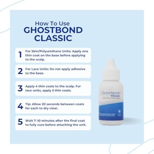 Invisible Wig Bonding Glue – 1.3oz Waterproof, Non-Toxic Adhesive for Wigs & Tou
