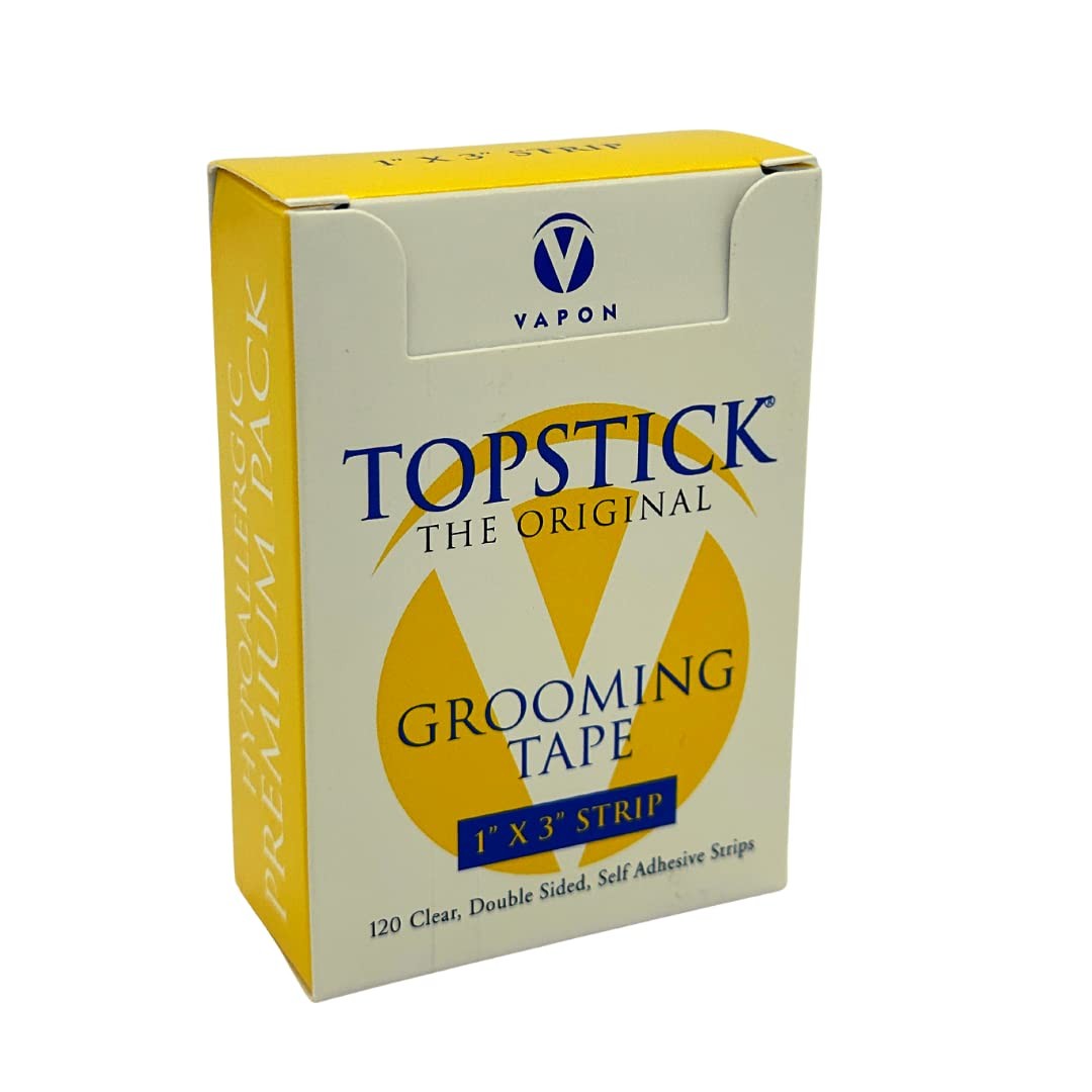 Vapon Topstick 1″ X 3″ – Clear Strips – New 1 Count (Pack of 120),