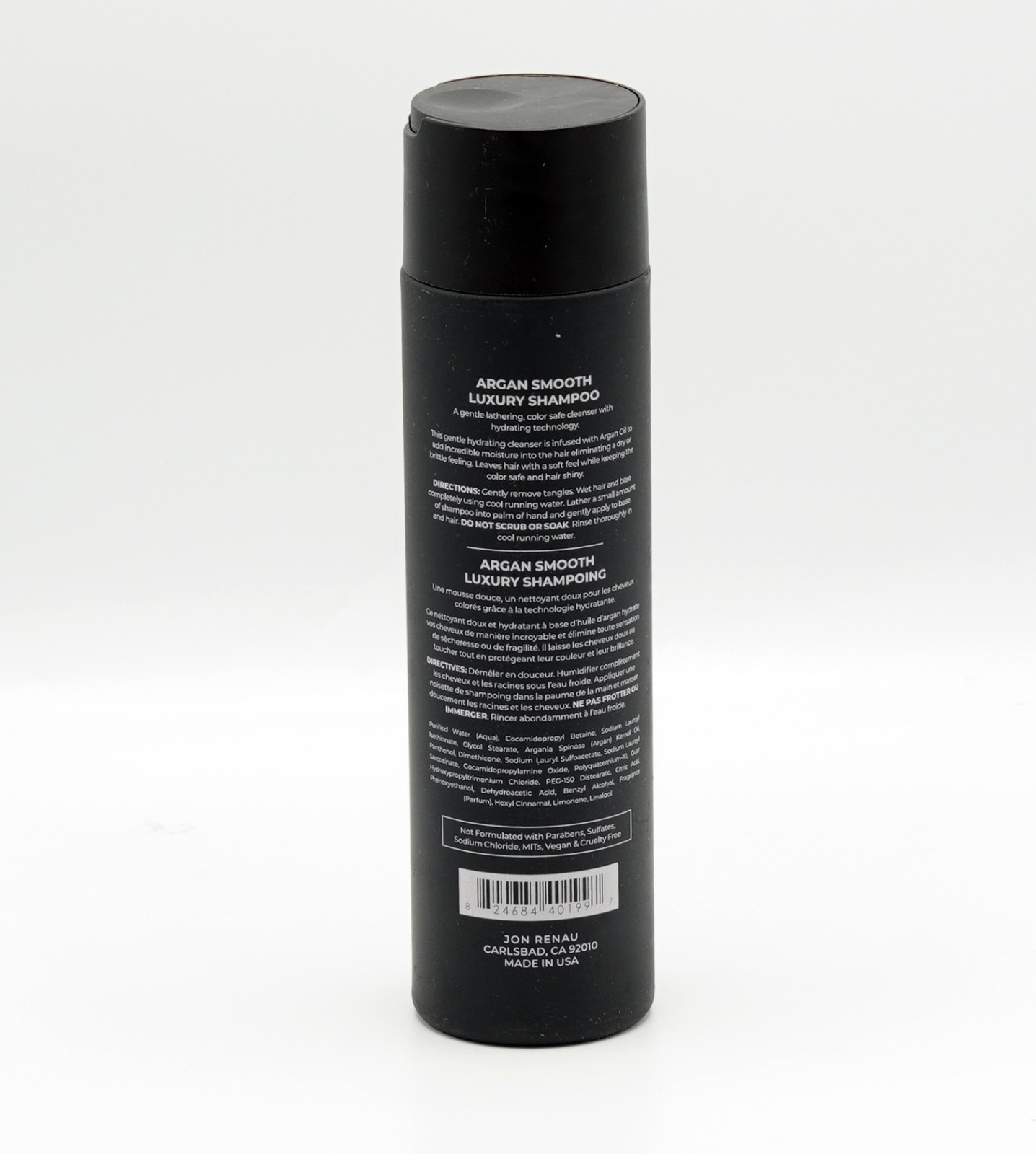 ARGAN SMOOTH LUXURY SHAMPOO by Jon Renau, for Human Hair Wigs, 8.5 oz.