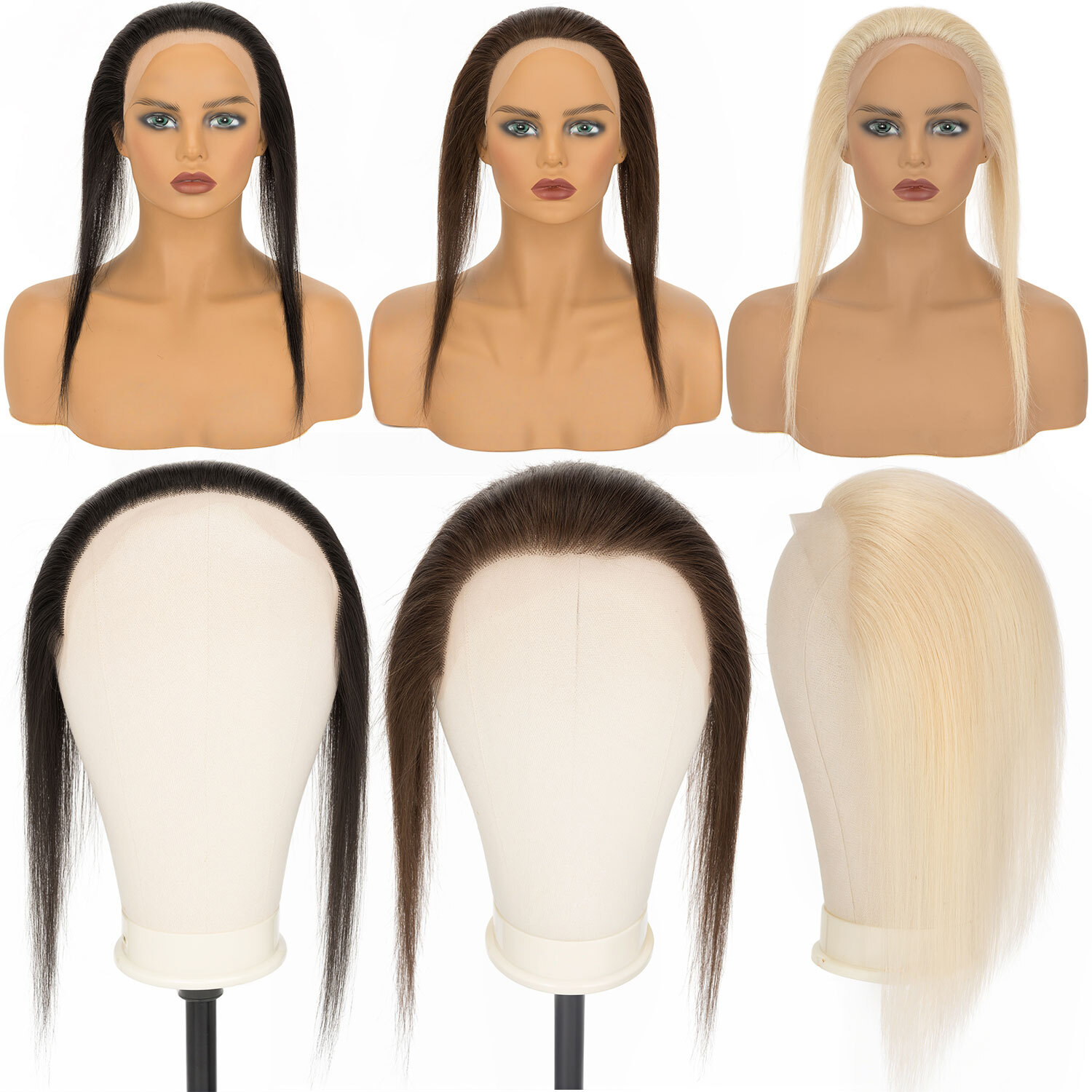 Unisex Lace Bace/PU Cover-up Hair Women Natural Hairline Front Topper Hairpiece