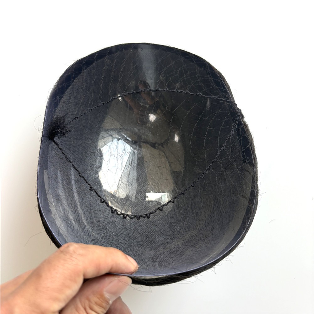 mens hair system human hair PU Base Replacement System 0.08-0.10mm Thin Skin