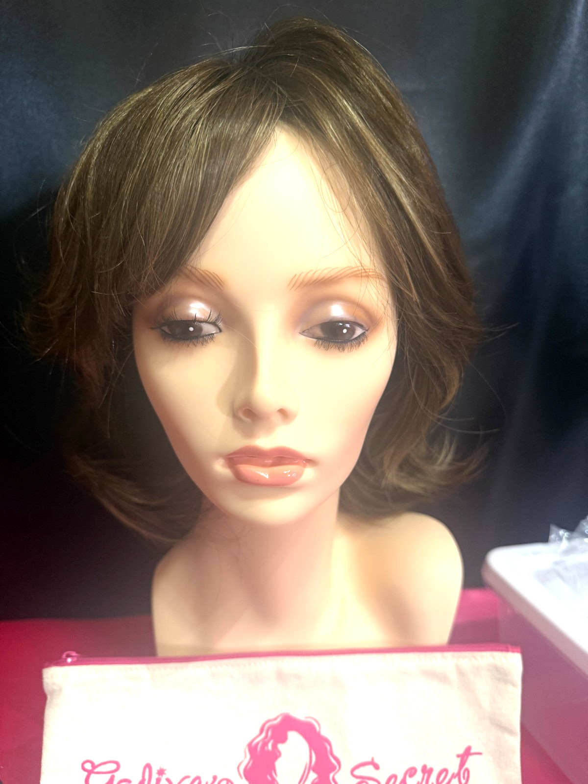 Godiva’s Secret Wigs “Katie” Iced Mocha-R(Rooted) WIG’S LENGTH HAS BEEN TRIMMED