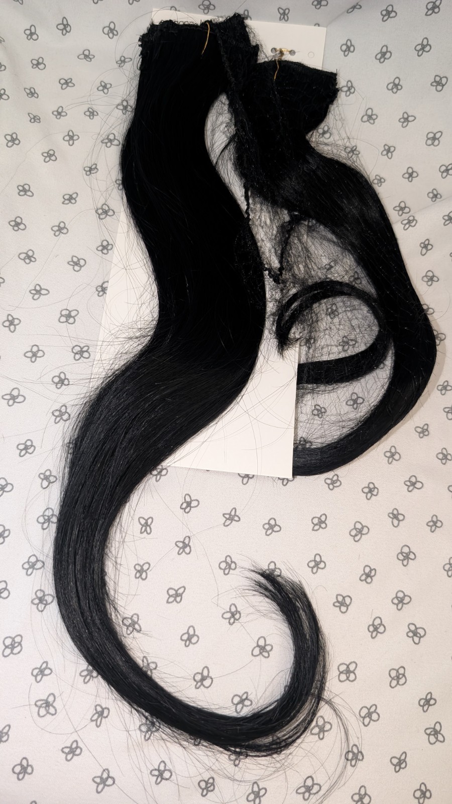 16” Jet Black Human Hair Extensions Remy Hair GWP Fast Shipping