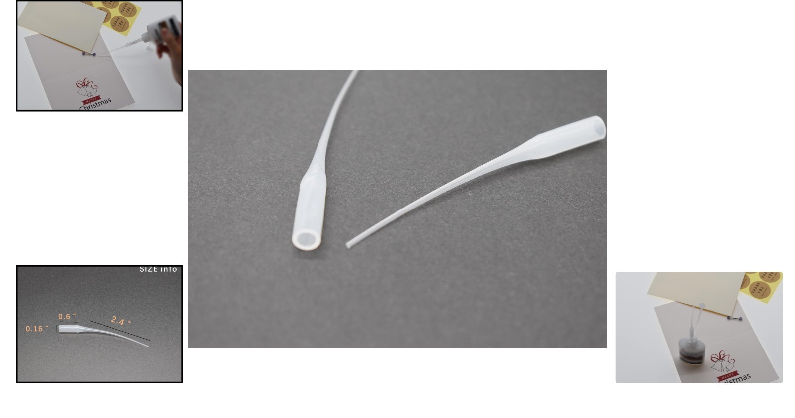 200 Glue Applicator Nozzle Tips – Trimmable, Precision Tips for Crafts & Models