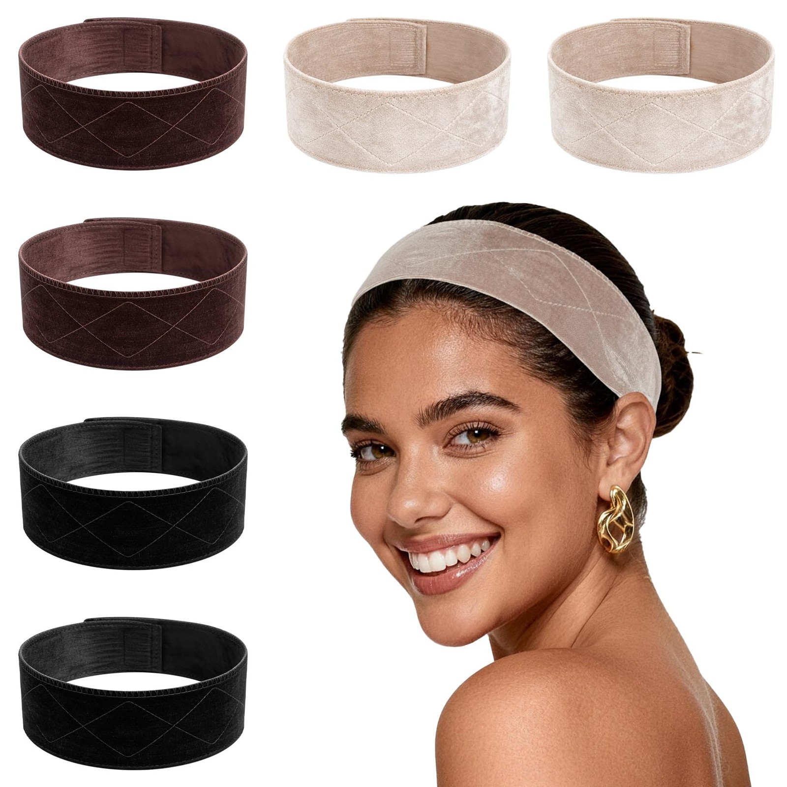 6 Pcs Grip Band For , Adjustable Velvet Non Slip Band, No Glue Secure Fit For…