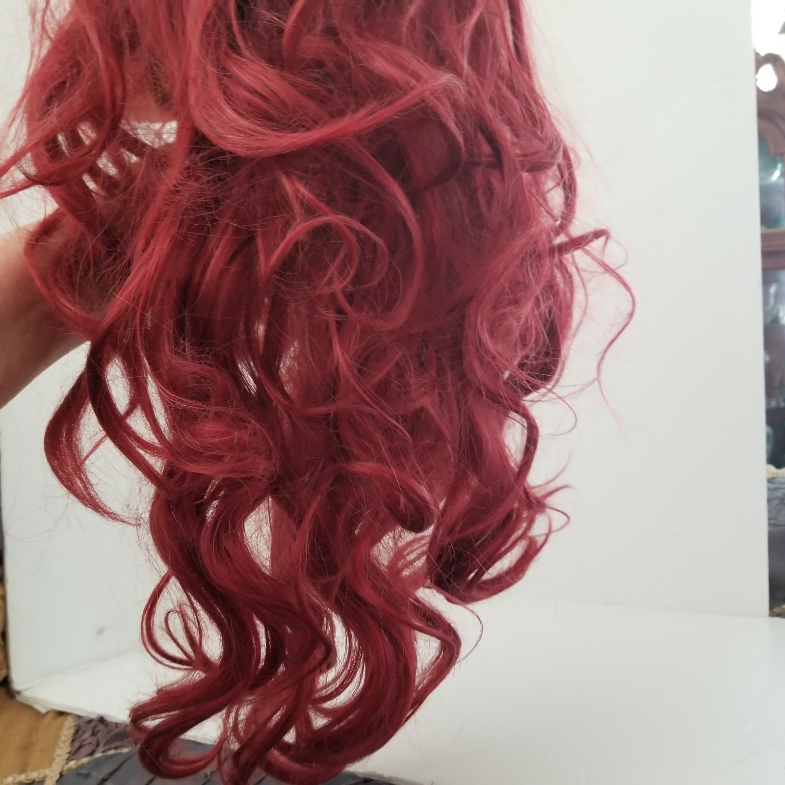 Beautiful Very Long Hair Red Wig Adult Little Mermaid or Brave Character
