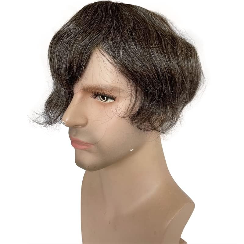 Voloria Mens Toupee Ultra Transparent Thin Skin Pu Replacement Hair Pieces 10X8