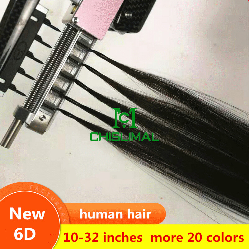 10-30Inch 6D Pre-bonded Remy Human Hair Extensions 20gram 40 Strands highlight