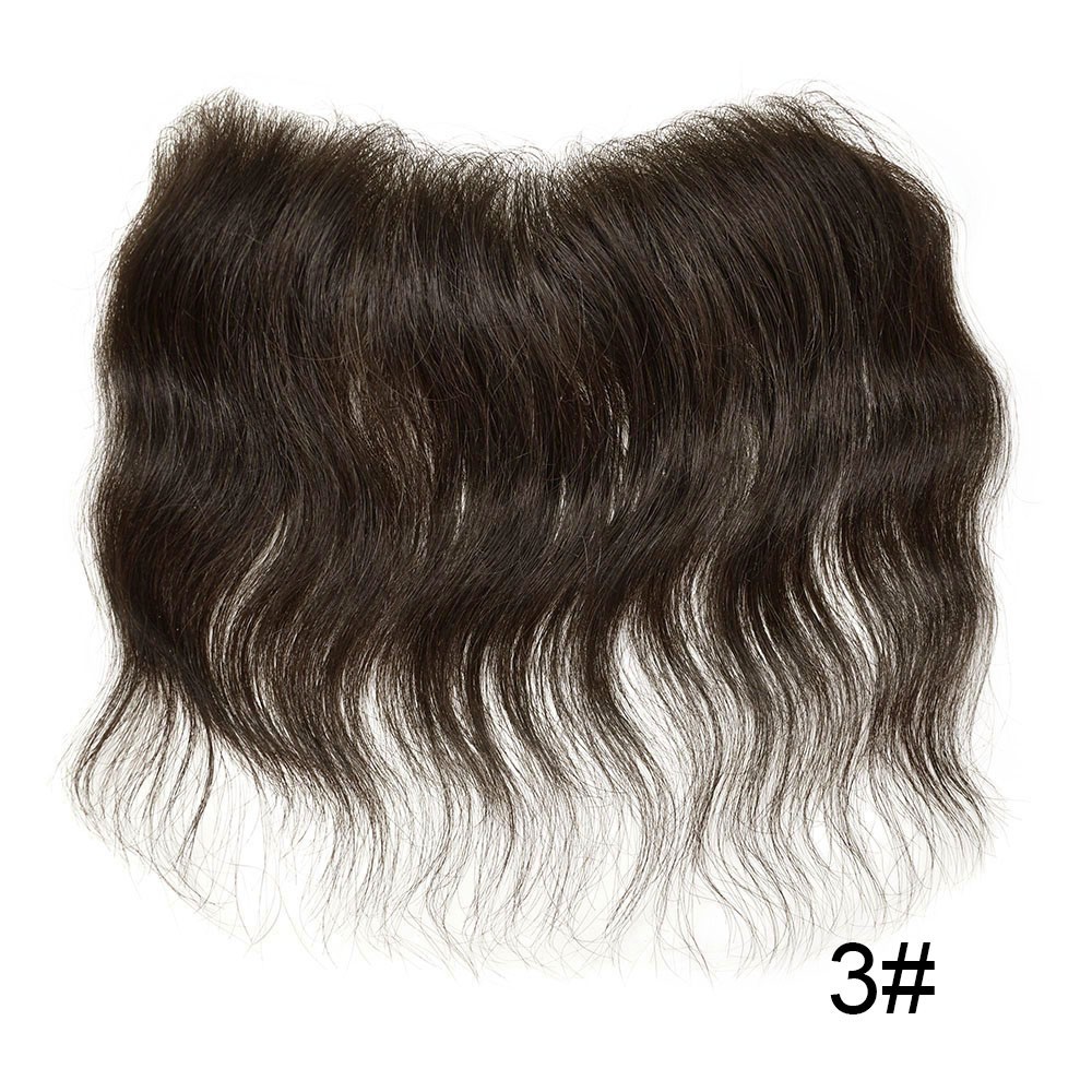 Mens Frontal Hairpiece for Receding Hairline Full Lace Forehead System for Men