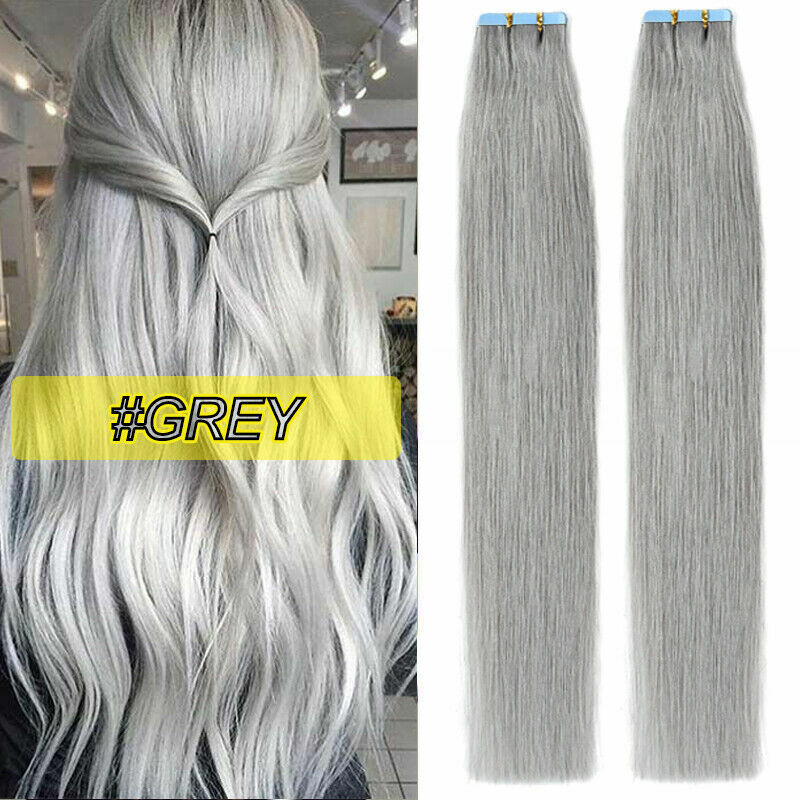 Adhesive Invisible Tape in Remy Human Hair Extensions Skin Weft Brazilian Hair