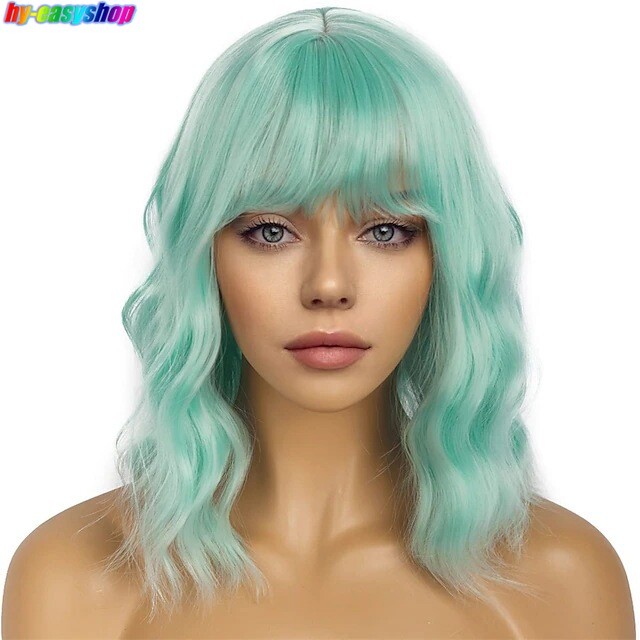 13 Colors Wigs Short Wave Curly Synthetic Hair For Women Party Cosplay Costume