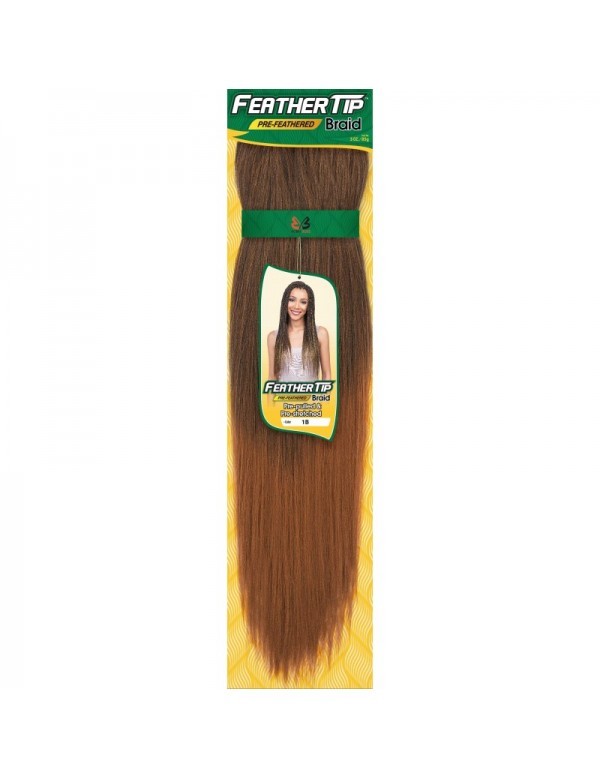 [6 Pack] Bobbi Boss Pre-Feather Tip Braiding Hair 100% Afrelle Kanekalon 3oz 54″