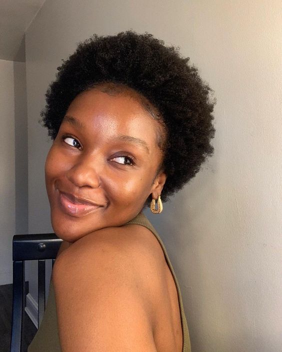 Human Hair Wig Short Black Afro Kinky Curly Wig for Women No Lace