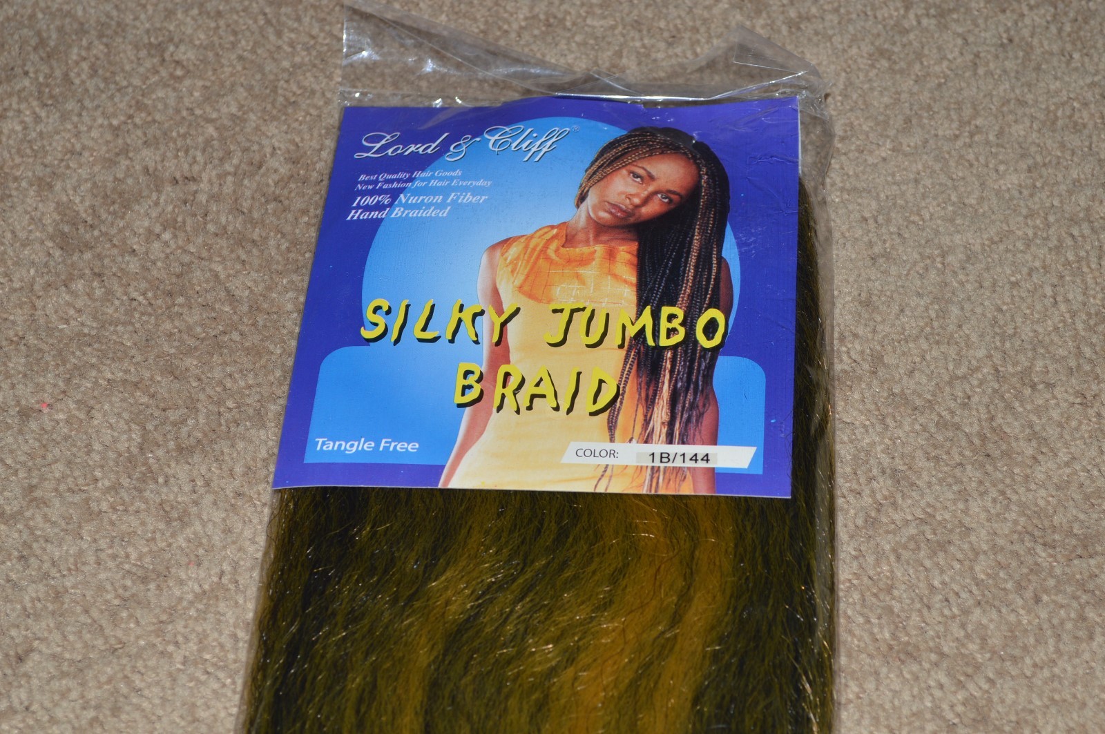 New Lord & Cliff Silky Jumbo Briad Hair Extension Color 1B/144