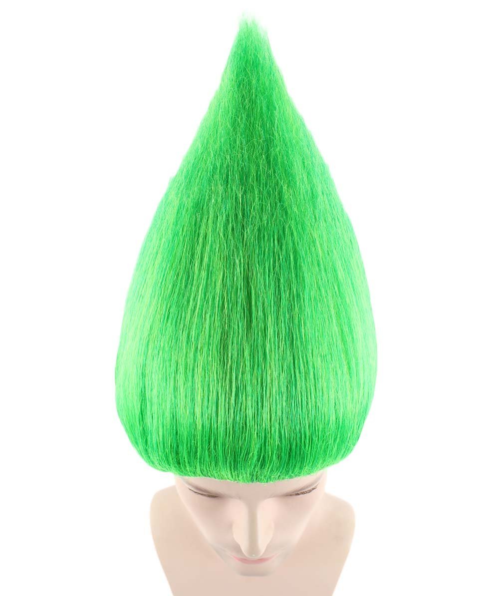 Men’s Green Standing Up Wig for Cosplay Trolls Style Costume Fancy Dress HM-089