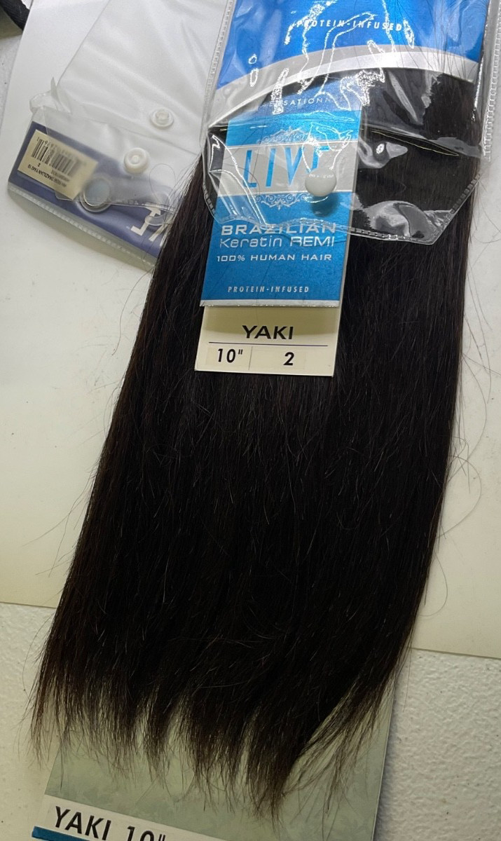 Sensationnel LIVE Brazilian Keratin Remi 100% Human Hair Yaki 10″ Color 2