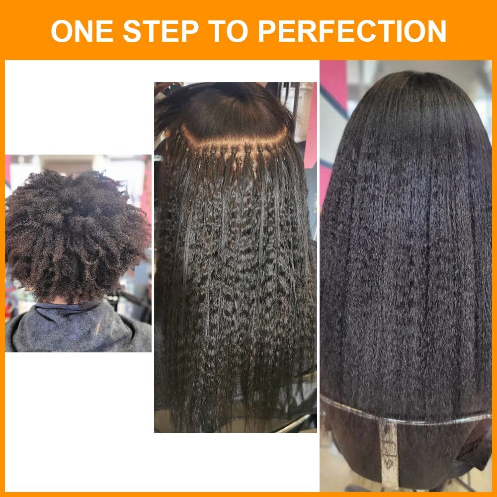 Micro Loop Human Hair Extension Kinky Straight Microlink Micro Ring Hair 100Pcs
