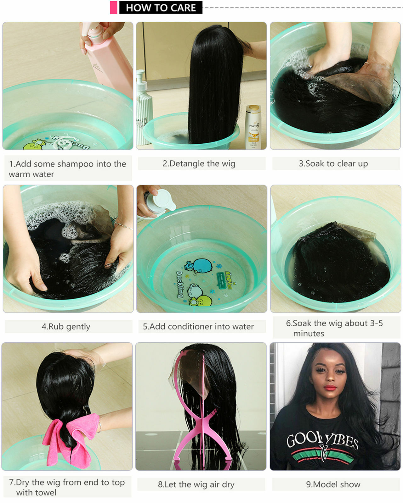 Real Thick Hair Full Wigs Natural Long Wavy Full Wig Heat Resistant Multi Color