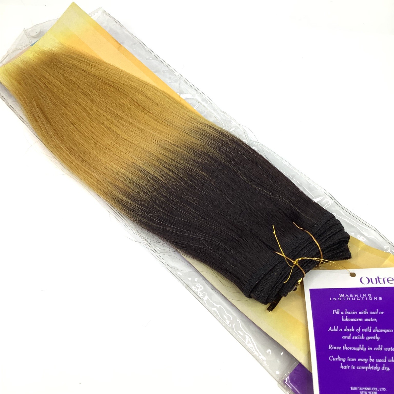 Outre Premium New Yaki 100% Human Hair Extensions T1B/144 Ombre