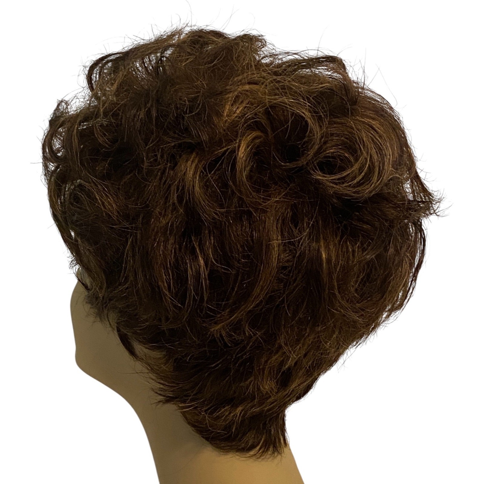 Vivica A Fox H205V Human Hair Wig FS4/27 Pixie Short NWT Pure Stretch Cap