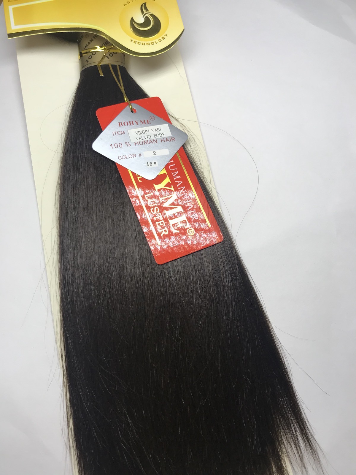 Bohyme Gold Virgin Yaki Velvet Body 12”_#2