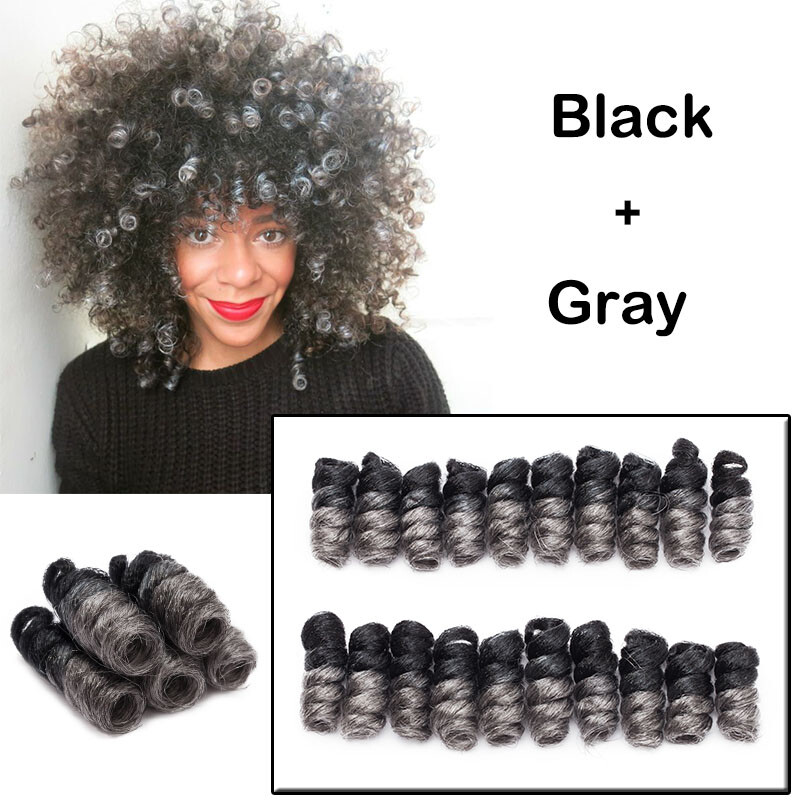 2″ Short Spring Toni Curly Hair Extensions Jumpy Wans Curl Crochet Braids Brown
