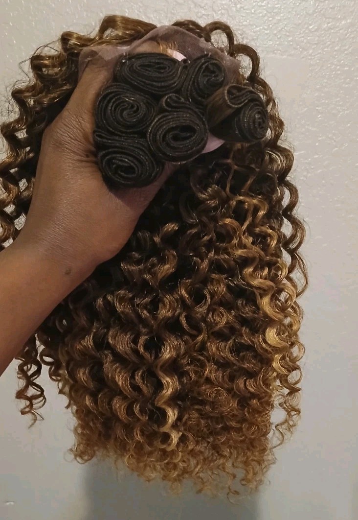 16-20 Inch Bundles (7 Pieces) W/closure (Wig Cap, Pins & Needles Included)