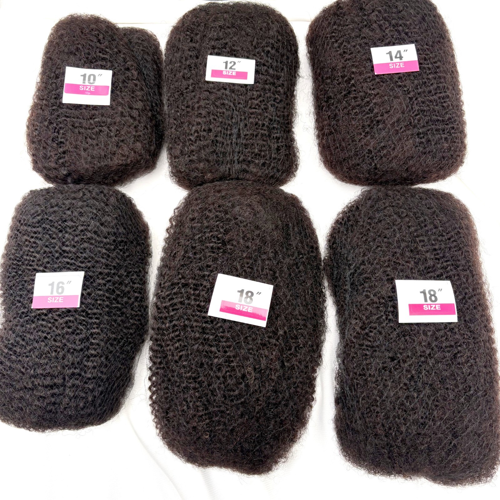 10-18In 30 or 50g/ Parck Natural 4C Afro Kinky Curly Bulk Human Hair Extension
