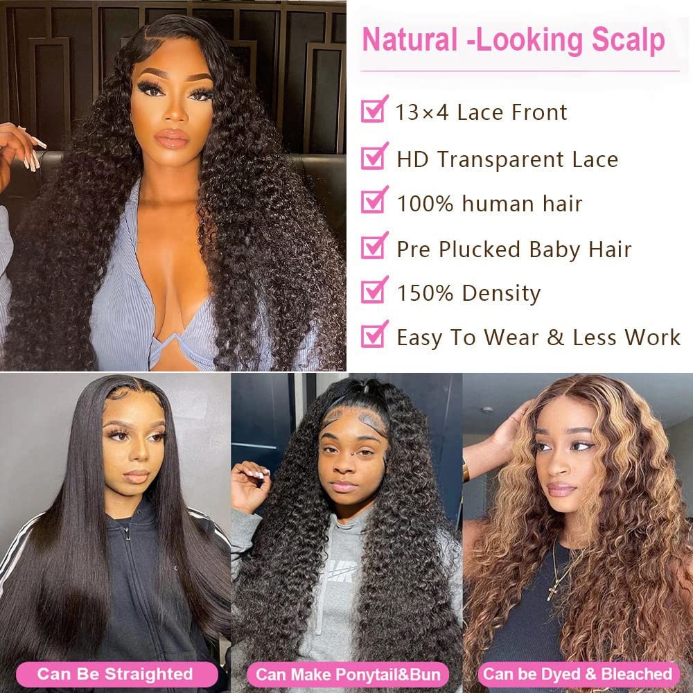 13×4 Lace Frontal Closure Kinky Curly Lace Frontal Closure 8 Inch Unprocessed…